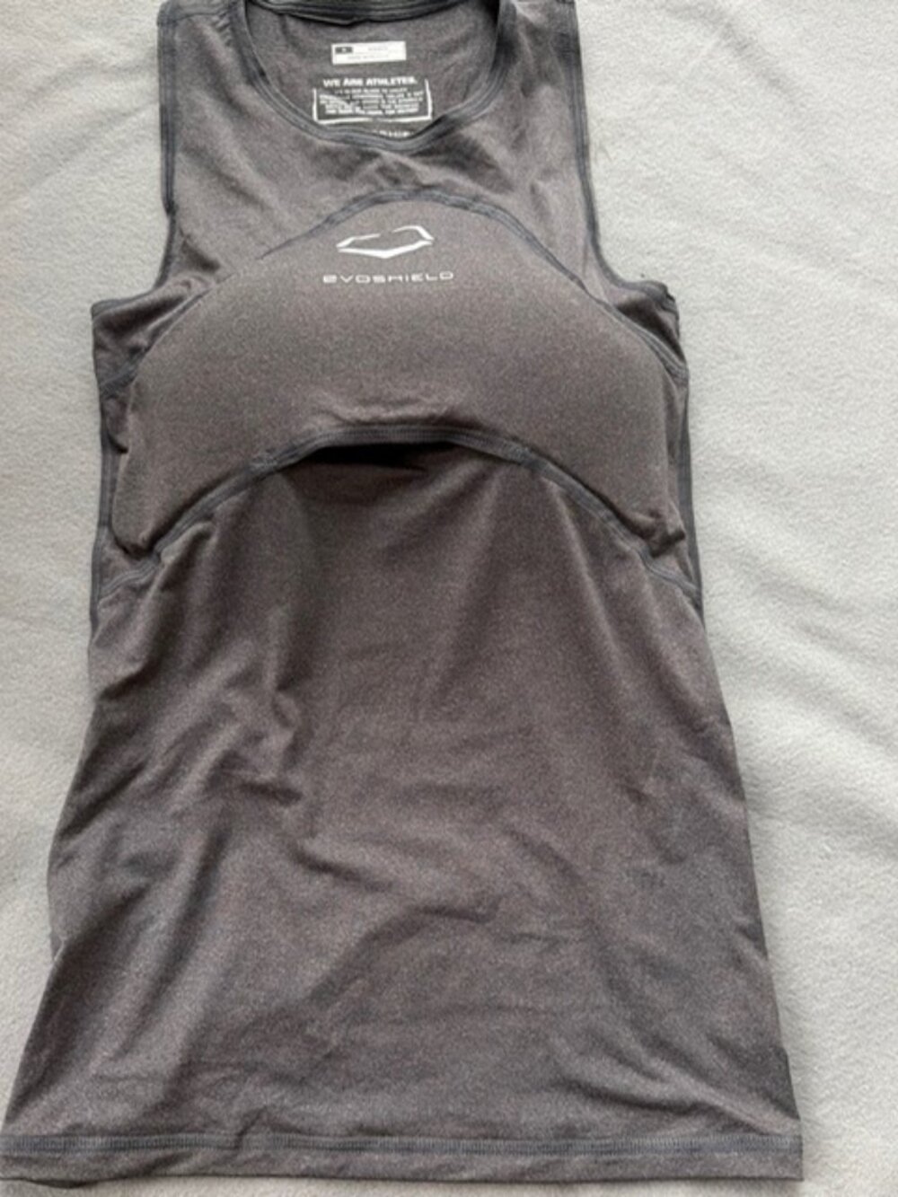 Protective chest gear for fast pitch #softball Evoshield tank top #activewear